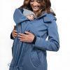 Wombat Shell babywearing softshell jacket light blue